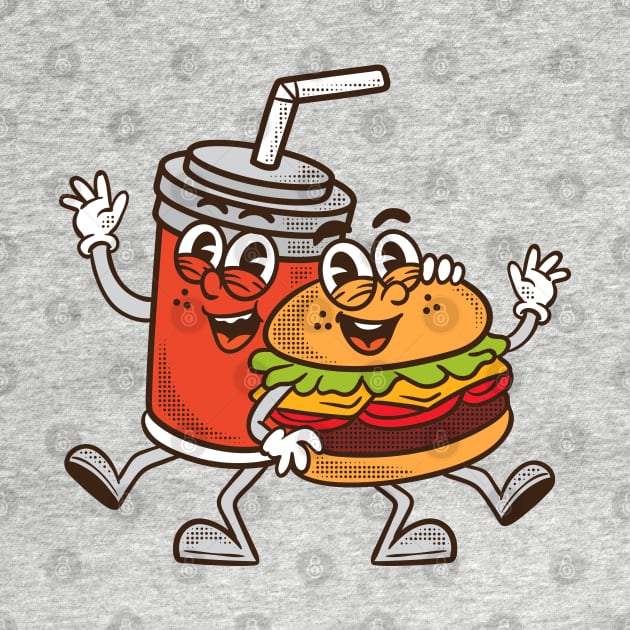 Burger and Soft drink by Doodlejoystore